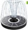 SZMP Solar Springbrunnen mit 3.5 Watt, 2000mAh Akku - Arbeiten an Trüben Tagen - 2025 Upgrade Glas Solar Teichpumpe Wasserpumpe Solar Schwimmender Fontäne Pumpe mit 8 Effekte für Garten, Vogel-Bad
