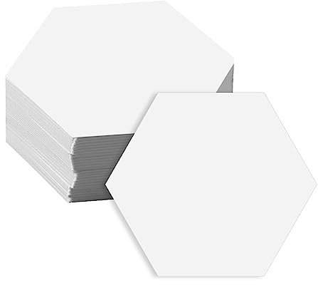 300Pcs Hexagon English Paper Piecing Quilting Templates, Jagowa 26mm Stitching Tool for Sewing Patchwork Craft DIY