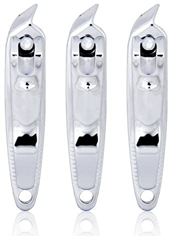 AMIUHOUN Slanted Edge Lot de 3 coupe-ongles pour ongles des doigts et des orteils