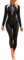 SEAUR Schwimmanzug Damen Ganzkörper UPF 50+ Rash Guard Lange Beine und Arme Badeanzug Slim Fit Reißverschluss Sonnenschutz Bademode Schwimmen Surfen - M