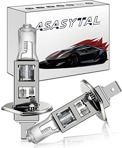 Asasytal H1 24V 70W Scheinwerfer Halogenlampen, Auto Scheinwerfer des gelben Licht 3000K, LKW/Scheinwerferbirne, 24V System und Fahrzeugscheinwerfer Nebelscheinwerferbirnen-Ersatzsatz, 2 Stücke