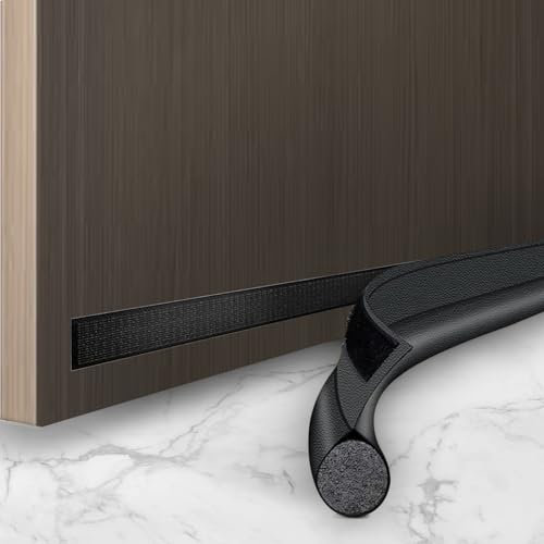 Türdichtung 94cm, Selbstklebend Zugluftstopper für Türen, Zuschneidbare, Schutz Gegen Luftströme, Schalldicht und Insektensicher 1pc