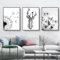 Martin Kench 3er Poster Set Aesthetic Schwarz-Weißer Schmetterling Blume Löwenzahn Bilder Set Moderne Wandbilder Wohnzimmer Schlafzimmer Wanddeko Art ohne Rahmen