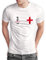 England T-Shirt „WM 2026“ Weltmeisterschaft Fußball Shirt Herren Damen Unisex Trikot - personalisiert mit Zahl & Namen - Fanartikel Fan-Outfit, Weiß, Gr. XL