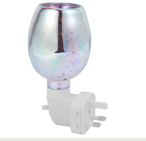 Uikdjgu Electric Wax Melt Burner 3D Aromatherapy Lamp Wall-Mounted Plug in Diffuser Decoration UK Plug