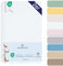 BARBONS Spannbettlaken für Baby/Kinderbett - 100% Jersey-Baumwolle Oeko-TEX Standard 100 Zertifiziert 60x120cm Bettlaken für Babybett (Weiss - 2er)