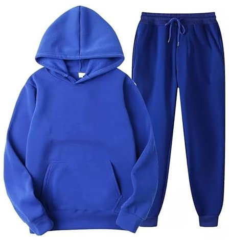 Anzug Herren Y2K Jogginganzug 2 Teilig Buchstaben Druck Lose Hoodies Und Jogginghosen Herbst Leichte Trainingsanzug Sportanzug Tracksuit Unisex, Dunkelblau, M