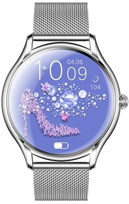 VALDUS VL55 PRO (2025) Silver, Gesundheitsuhr Smartwatch mit Telefoniefunktion, AMOLED Display, Schlankes Leichtgewicht