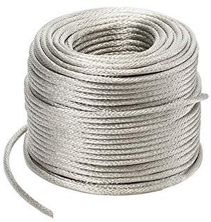 Cable de drenaje de alambre de cobre trenzado de 5 m - Cable de conexión a tierra desnudo redondo trenzado flexible for aplicaciones eléctricas