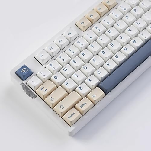 KOVNISE Custom Keyboard Keys, 100% Color Sublimation PBT Key Set for 100% 75% 65% 60% Mechanical Keyboard