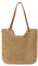 Mabecol Strandtasche Damen, Häkeltasche Große Handtasche Damen, Leichte Schultertasche, Boho Shopper Tasche, Sommer Tasche Geflochten, Einkaufstasche Beach Bag (khaki)