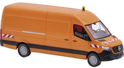 Busch 52636 H0 PKW Modell Mercedes Benz Sprinter Langer Radstand, Verkehrsorange