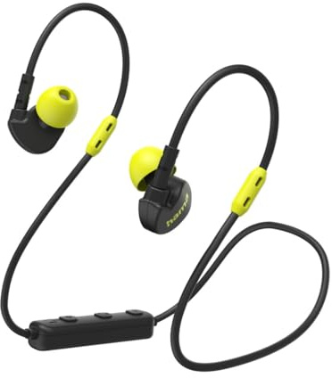 Hama Auriculares inalámbricos para Deporte | Cascos Bluetooth 5.3 con micrófono | Audífonos intrauditivos Resistentes al Sudor IPX5 | Negros