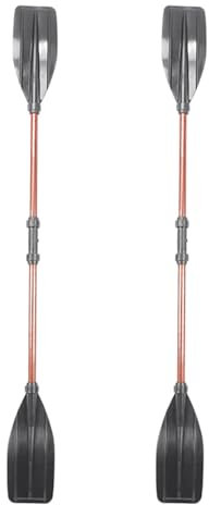 2PCS Remos para Kayak Desmontables, Remo Kayak Ajustable, Pala Ajustable De Fácil Transporte para Tabla De Surf Canoa, Pala De Aluminio para Kayak Bote De Remos Canoa