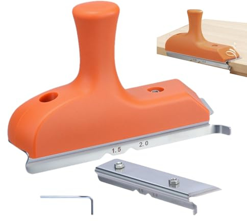 Edge Banding Trimmer | Manueller Kantenhobel zum Entgraten, Präzisionsgleiter für gerade, abgeschrägte Kanten, PVC, ABS und gebogenes Holz