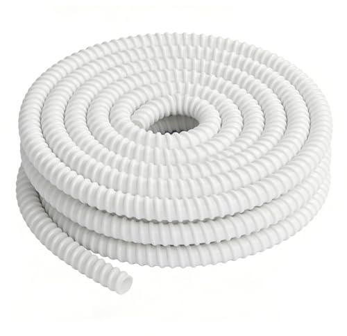 CPROSP Tuyau Condensat Clim Ø16 mm (10m) en PVC | Tuyau de Condensat Climatiseur Clim; Résistant aux UV pour Climatiseurs, Ajustable, Flexible