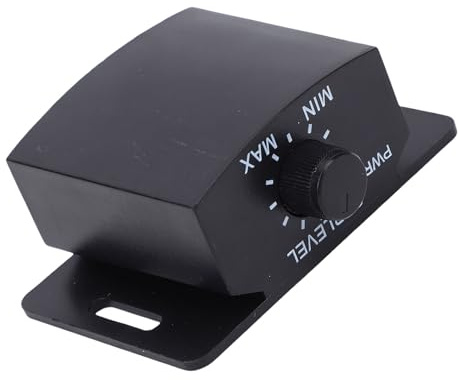 Syrisora Universal Bass Control Knob, 6 Pin Subwoofer Volume Controller with 13ft Extension Cord, Compatible with Most Car Amplifiers