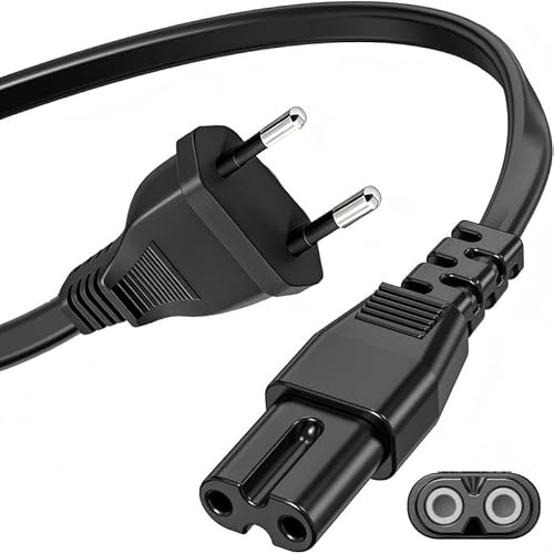 Guy-Tech Ersatz-Netzkabel für die Nähmaschine Husqvarna Viking 1000, 2-poliges Kabel