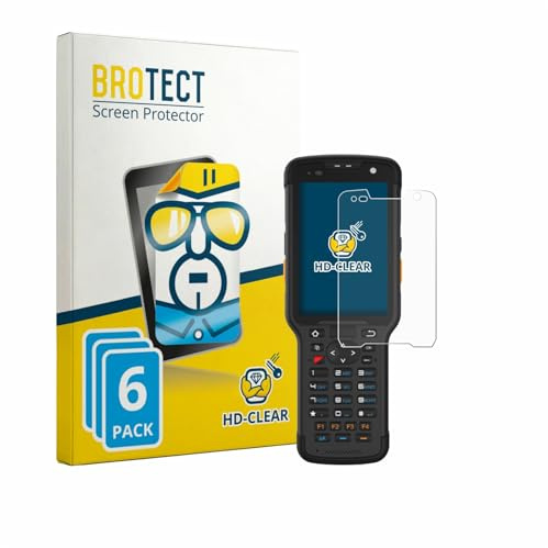 BROTECT 6 Stück Schutzfolie für Newland Speedata SD35 Leo Displayschutz Folie Made in Germany, Ultra-Klar