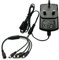 Security-01 AC to DC 12V 2A Power Supply Adapter with 4-Way Power Splitter for CCTV Security Camera DVR NVR Led Strip
