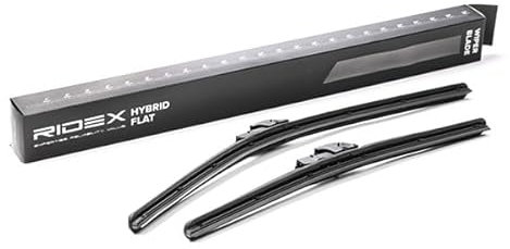 RIDEX Escobilla Limpiaparabrisas Juego de 2 Escobillas con spoiler Delante | Tipo de escobilla: Escobilla con hoja plana Sin marco | Longitud 1: 550mm | Longitud 2: 400mm 298W0088