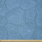 ABAKUHAUS Schildkröte Stoff als Meterware, Triangles Hexagonal-Muster, ausdehnbar mit Elestan für Heimwerkarbeiten und Näharbeiten, 1Meter, Blau
