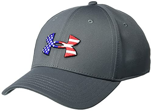 Under Armour Herren Freedom Blitzing Hat Mütze, Grau (Pitch Gray) (012)/Schwarz, L-XL