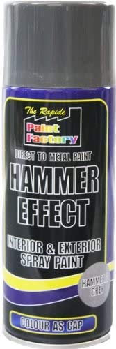 3 x Grey Direct to Metal Hammer Effect Spray Paint 400ml