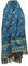 TIBET Wollschal mit Blumenmuster, luxuriös, handgefertigt, Dekoration, Decke, übergroß, wendbar, reine Yakwolle, Blau / Beige, Blau Beige, L