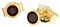 NKlaus Paar Ohrstecker echt Granat 333 Gelbgold 8 Karat Gold 3mm kleine Ohrringe hell 7991