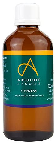 Absolute Aromas Cypress Essential Oil 100ml - 100% Pure, Natural, Undiluted, Vegan and Cruelty-Free - for use in Diffusers and Aromatherapy Blends