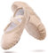 boruizhen Ballettschuhe Mädchen Leder Ballettschläppchen mit Geteilte Ledersohle Gymnastik Tanzschuhe für Kinder Damen,Beige Eu33
