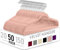 Utopia Home - Grucce in velluto - Antiscivolo e resistenti con barra per cravatte - Grucce salvaspazio per camicie, giacche e vestiti (Rosa, Confezione da 50)