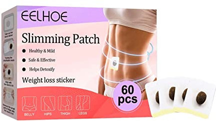 Voberry Slimming Patch, Bauch Abnehmen Fettverbrennung Tighten Anti Cellulite & Fat Burning Quick Patch für Bierbauch, Bauchfett Taille, Eimer Taille (60PCS)
