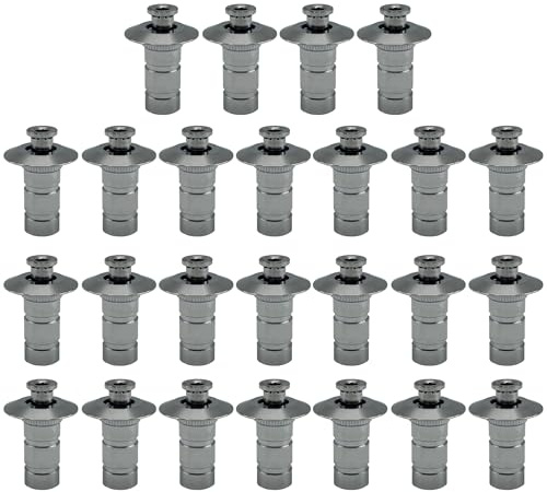 Poolzilla 25 Pack Stainless Steel Pool Cover Anchors for Concrete and Pavers, Made of High Grade SS 304 for Added Durability