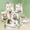 Heboland 24 Stück Geschenktüten Kindergeburtstag, Dschungel Safari Tüten Kindergeburtstag mit 30pcs Sticker für Safari deko, Baby Shower, Hochzeit