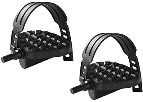 Baoblaze Heimtrainer Pedale mit Verstellbaren Riemen 1/2 Zoll, 9/16 Zoll, Lang 1/2