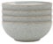 Denby - Elements Light Grey Coupe Cereal Bowls Set of 4 - Dishwasher Microwave Safe Crockery 820ml 17cm - Pale Grey Ceramic Stoneware Tableware - Chip & Crack Resistant Soup Bowls
