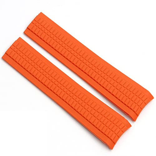 BONOOL Weiches Gummi-Uhrenarmband Aquanaut, passend für Patek Philippe Silikon 5164A 5167A 5168A 21 mm Faltschließe