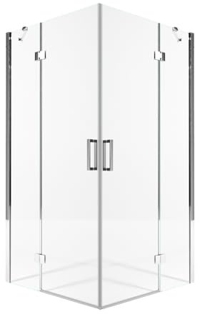 OLIMPO DOCCE - Box doccia due lati battenti 8 mm h195 anticalcare REGINA - 80x100