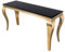 riess-ambiente.de Eleganter Konsolentisch MODERN BAROCK 145cm schwarz Gold Opalglas Edelstahlbeine