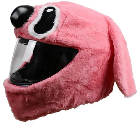 Motorrad-Helm, Verrückt, Lustig, Cartoon-Plüsch-Helmüberzüge Für Erwachsene, Helmüberzug, Vollgesichts-Motorradhelm-Überzug C