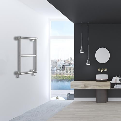 700X400(HxW) Chrome Traditional Victorian Style Heating Tower Balustrade Bathroom with Radiator Towel Heating Rack
