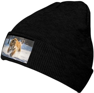 FWJZDSP Tiger-Mütze, warme Wintermütze, weiche und Bequeme Mütze für Erwachsene und Jugendliche