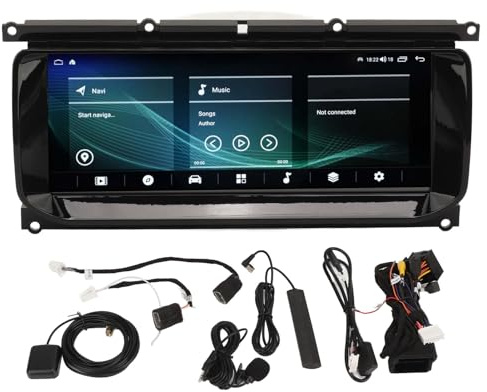 Auto-Multimedia-Display, 10,25 Zoll 8-Kern-Auto-Stereo-Empfänger Multimedia-Player Navigation Carplay für Evoque L538 2016 Bis 2018 (6+128G)