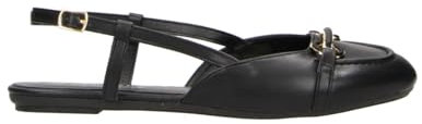Fitters Femme Chaussures Basses Lore en Couleur Black PU, Chaussures Femme Grandes Tailles, Lore 43 EU Black PU