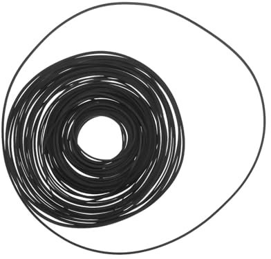 YINETTECH 50 Stück Recorder-Gummiriemen 35-190mm Gemischte Quadratische Riemen für Kassettenbandmaschinen Reparatur Verschiedener Riemen für Recorder Walkman Repeater DVD-Laufwerk