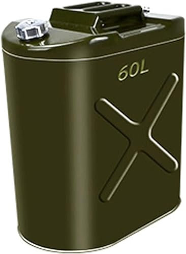 RRHCW Barril De Gasolina De Acero Inoxidable 10L/20L/25L/30L/40L/50L/60L Garrafa Gasolina Deposito Gasoil Lata Gasolina con Asa Accesorios para Motos Y Coches