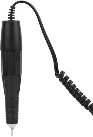Nail Drill Handle, Aluminium Nail Drill Handle, Nail Polisher Handle Alloy Plastic 35000RPM Professional Electric Nail Drill Handle Nail Polisher Machine Handle for Jewelry