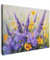 MuchoWow© Bilder 80x60 cm Wohnzimmer Deko Modern Wandbild Kunstdruck auf Leinwand Bild Schlafzimmer über Bett Room Decor Geschenke Lavendel - Blumen - Natur - Kunst